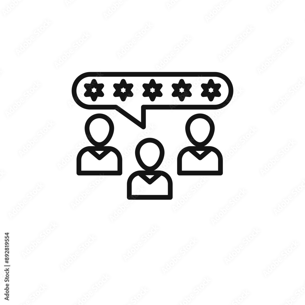 customer product rating icon outline collection in black and on white background customer product rating icon outline collection in black and on white background