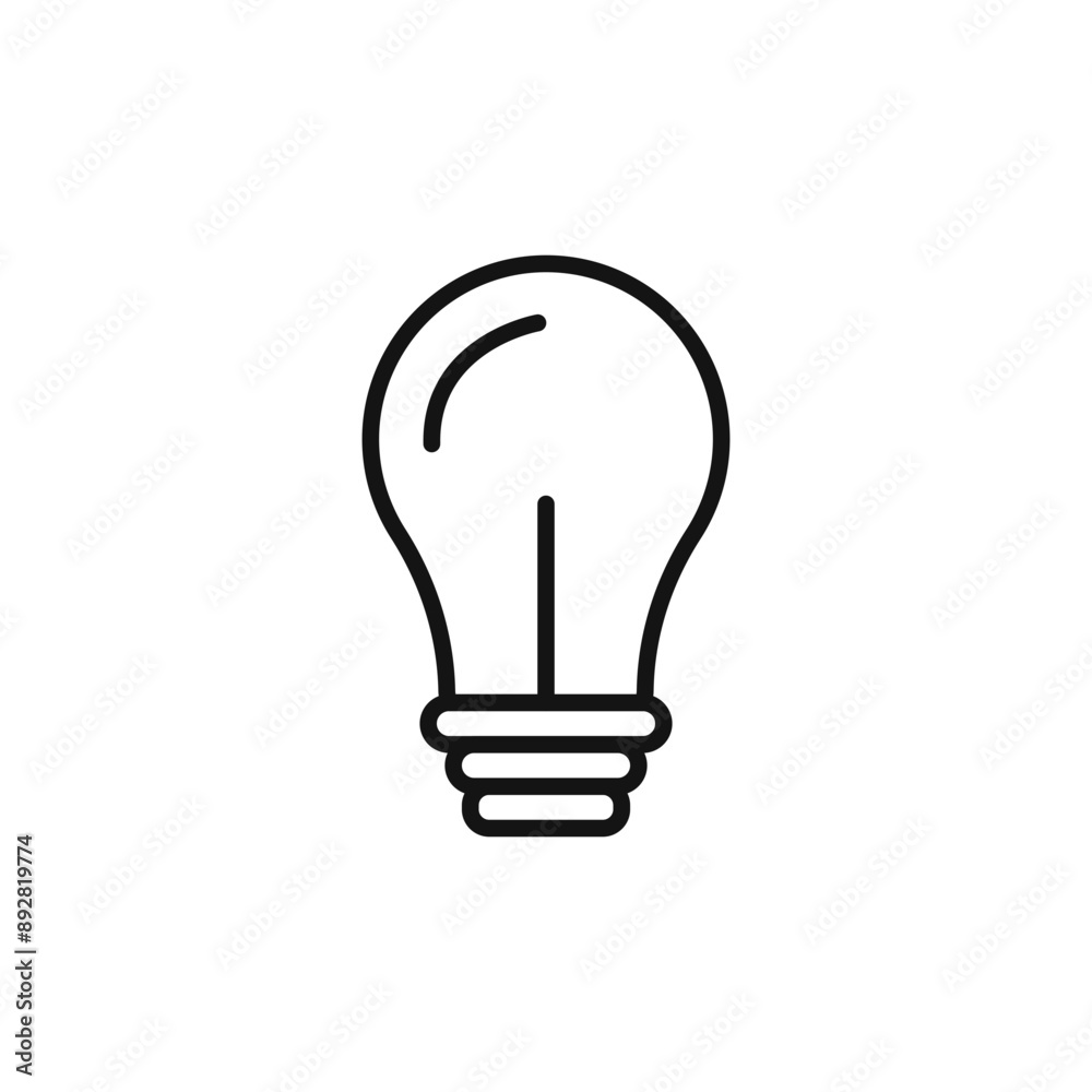 energy efficiency light bulb icon outline collection in black and on white background energy efficiency light bulb icon outline collection in black and on white background