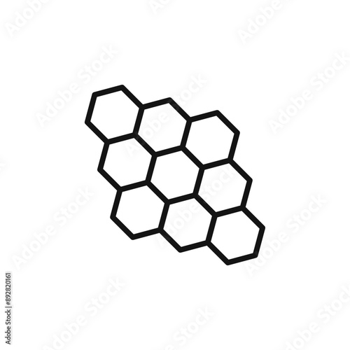 propolis icon outline collection in black and on white background