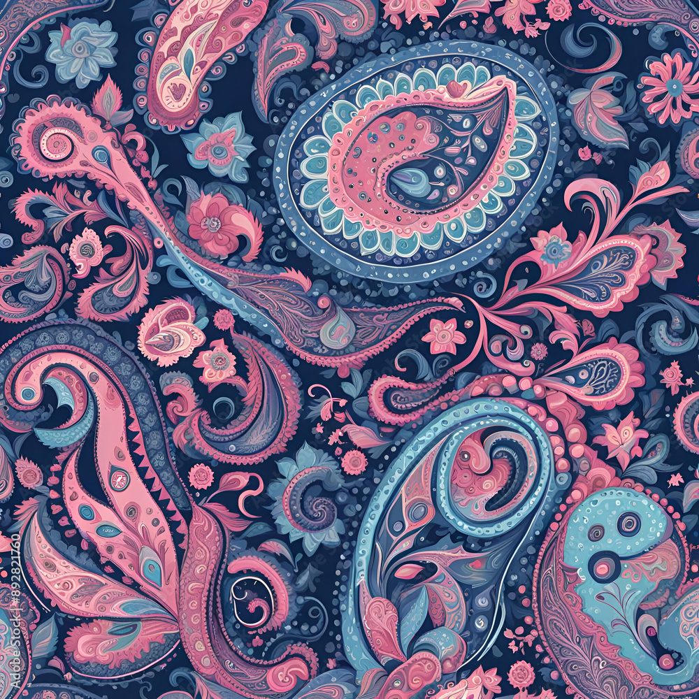 seamless paisley pattern seamless paisley pattern
