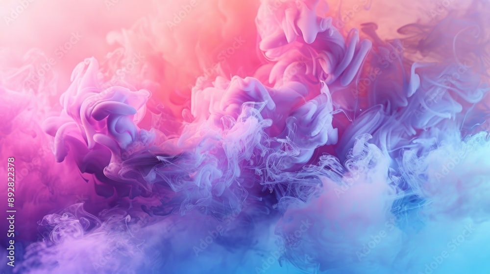 A close-up view of a cloud of colorful smoke, great for use in graphics and design projects A close-up view of a cloud of colorful smoke, great for use in graphics and design projects