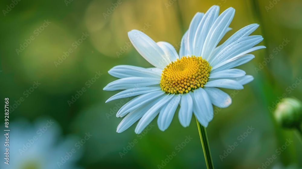 Fototapeta premium white-petaled marguerite with yellow center