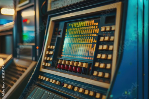 Vintage Computer Console Digital Display