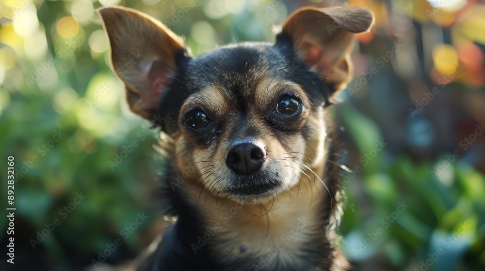 Chihuahua in the backyard Chihuahua in the backyard