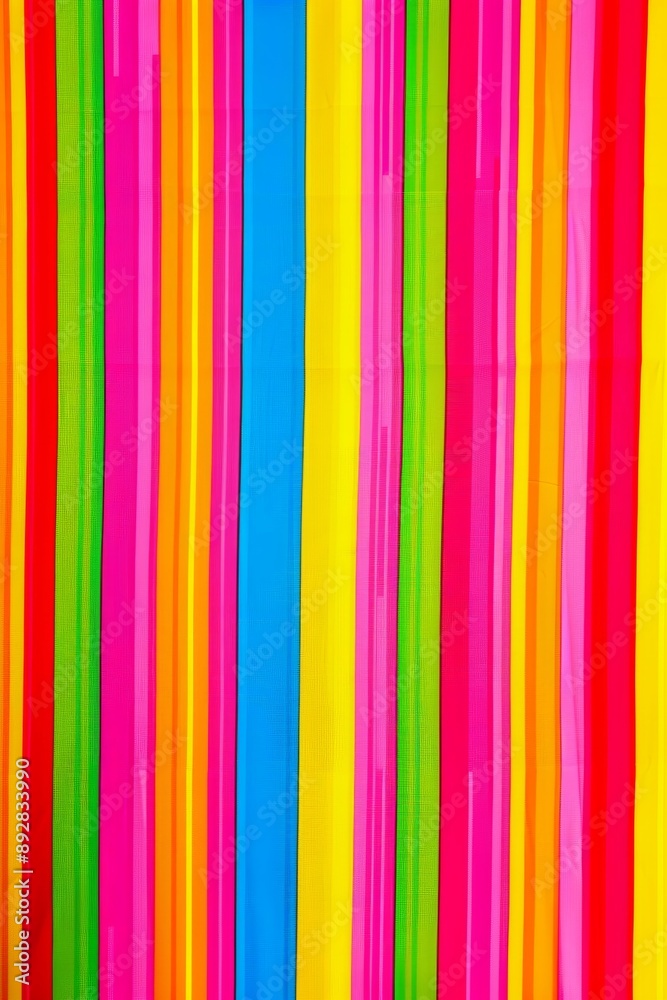 Obraz premium Bright vertical lines of different colors coming together to form a vibrant striped pattern, perfect for backgrounds and creative projects