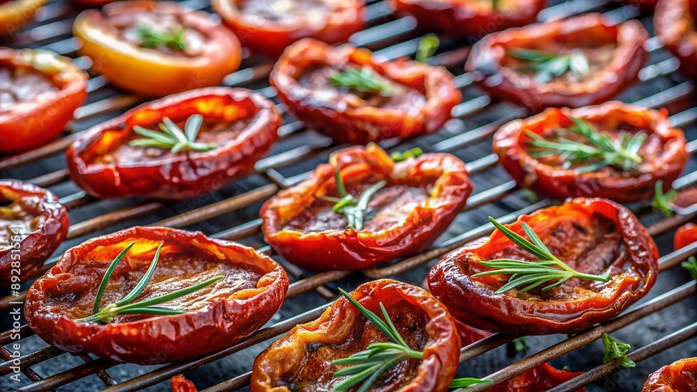 vegetables on a grill vegetables on a grill