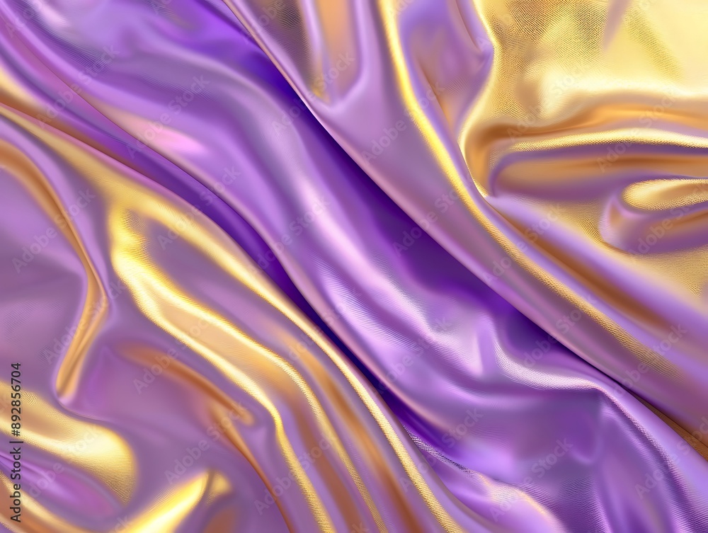 Obraz premium A luminous gold backdrop with a solid lavender color. 32k, full ultra hd, high resolution