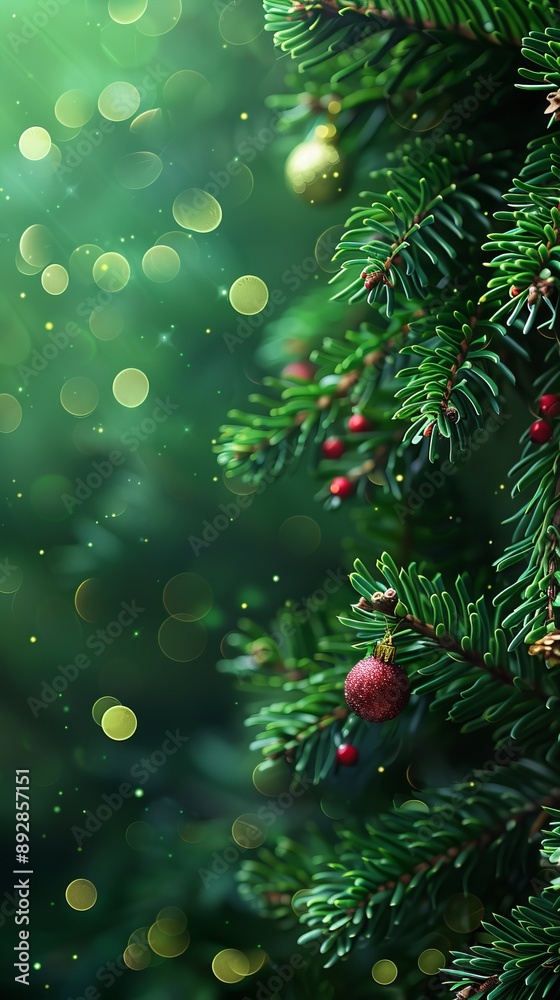 Free photo horizontal christmas banner with fir tree Free photo horizontal christmas banner with fir tree