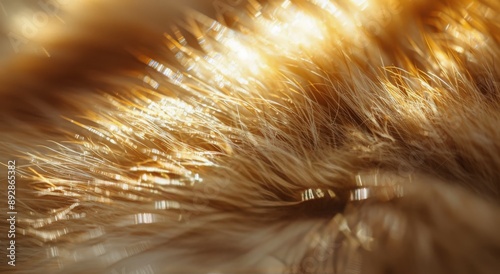 Close-Up of Blonde Hair in Sunlight