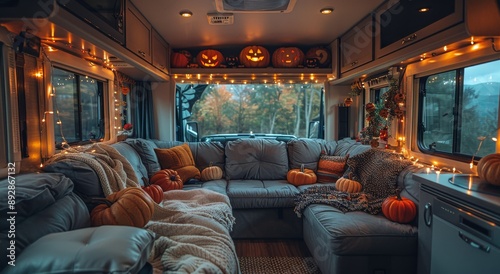 Cozy Camper Halloween Decor