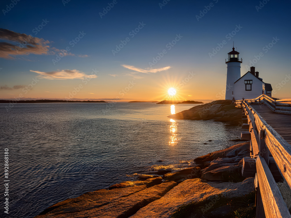 lighthouse at sunset lighthouse at sunset