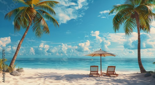 Tropical Beach Relaxation