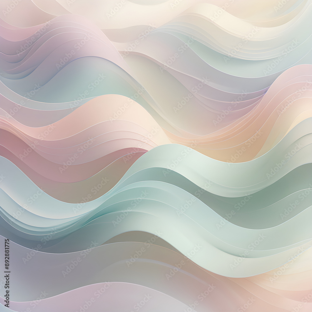 Obraz premium abstract background with waves vector illustration 