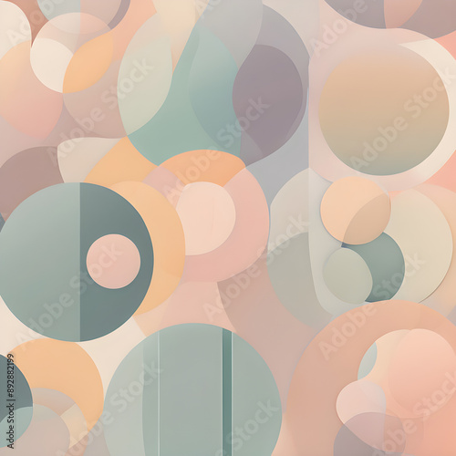 Wallpaper Mural pattern with circles Torontodigital.ca