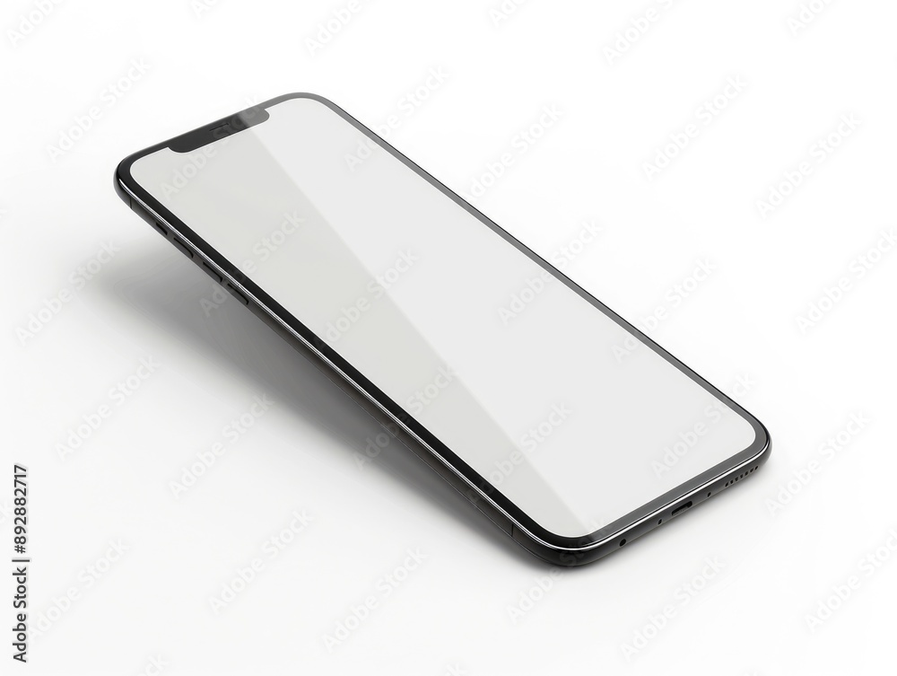Smartphone Generic. Mockup of Three-dimensional Mobile Phone with Blank Screen Smartphone Generic. Mockup of Three-dimensional Mobile Phone with Blank Screen