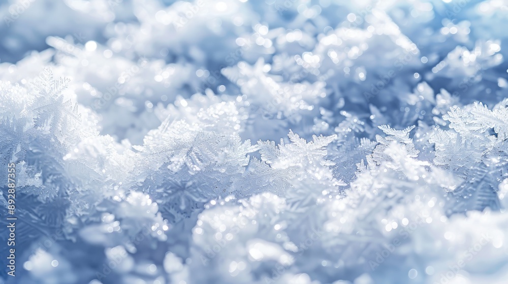 Abstract background of close up view of snow surface Abstract background of close up view of snow surface