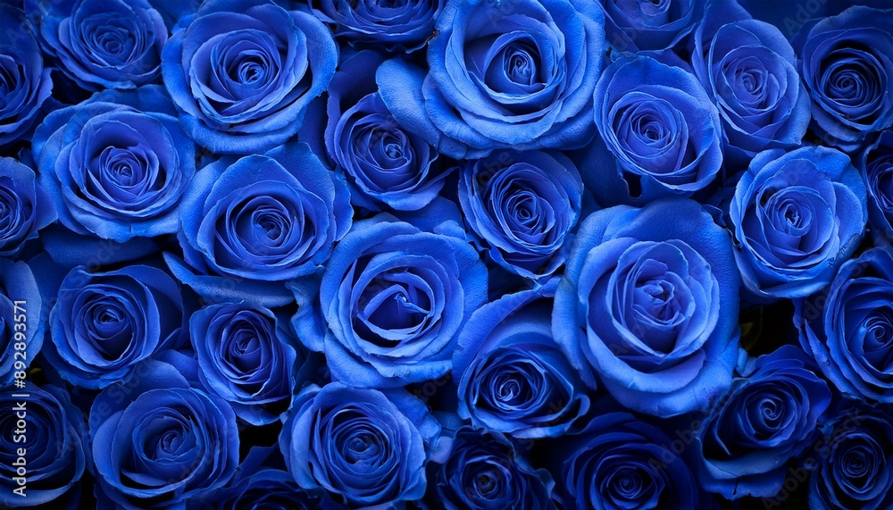 青色のバラの背景画像(Blue roses background image.) 青色のバラの背景画像(Blue roses background image.)