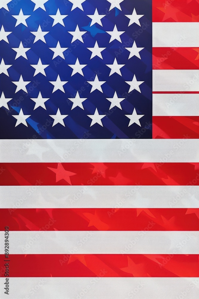 Flag with 50 stars representing the United States of America Flag with 50 stars representing the United States of America