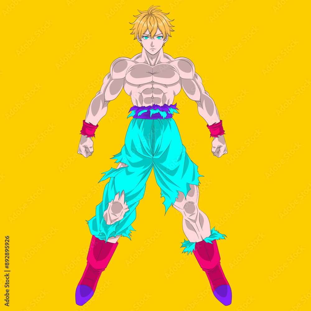 This artwork presents a detailed vector illustration of a muscular youth, capturing every contour and curve of his figure with anatomical precision. This artwork presents a detailed vector illustration of a muscular youth, capturing every contour and curve of his figure with anatomical precision.