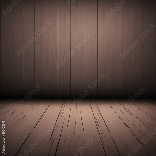 Brown wooden floor and wall