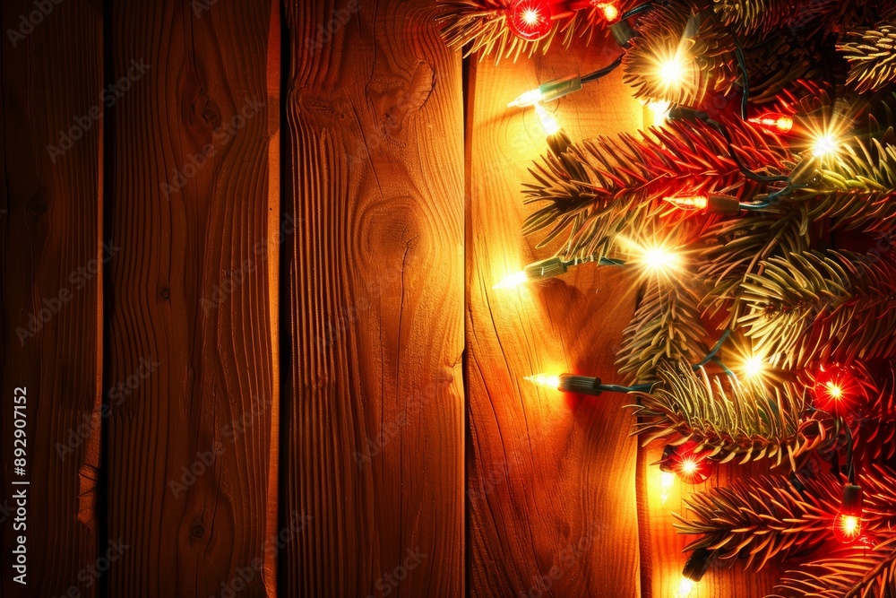 Christmas wooden table holiday background Christmas wooden table holiday background