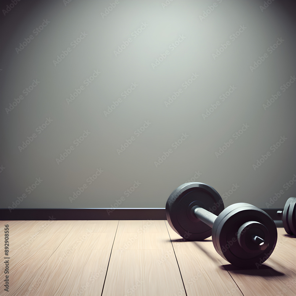 dumbbell on the table dumbbell on the table