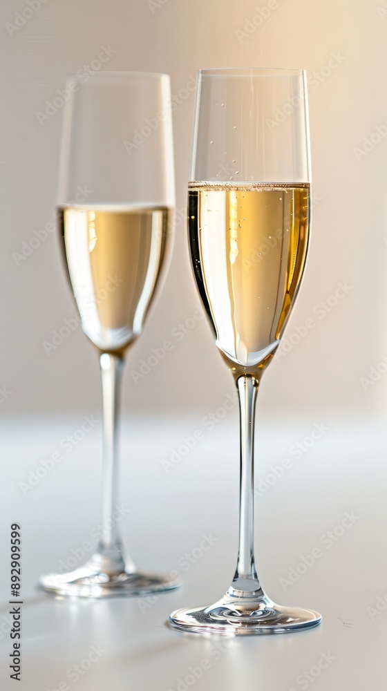 Photo champagne in a glass on a black background Photo champagne in a glass on a black background