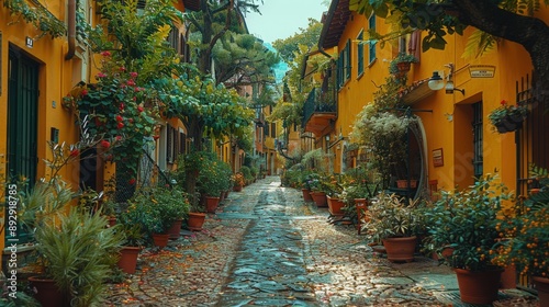 Fototapeta Naklejka Na Ścianę i Meble -  narrow street in the old town