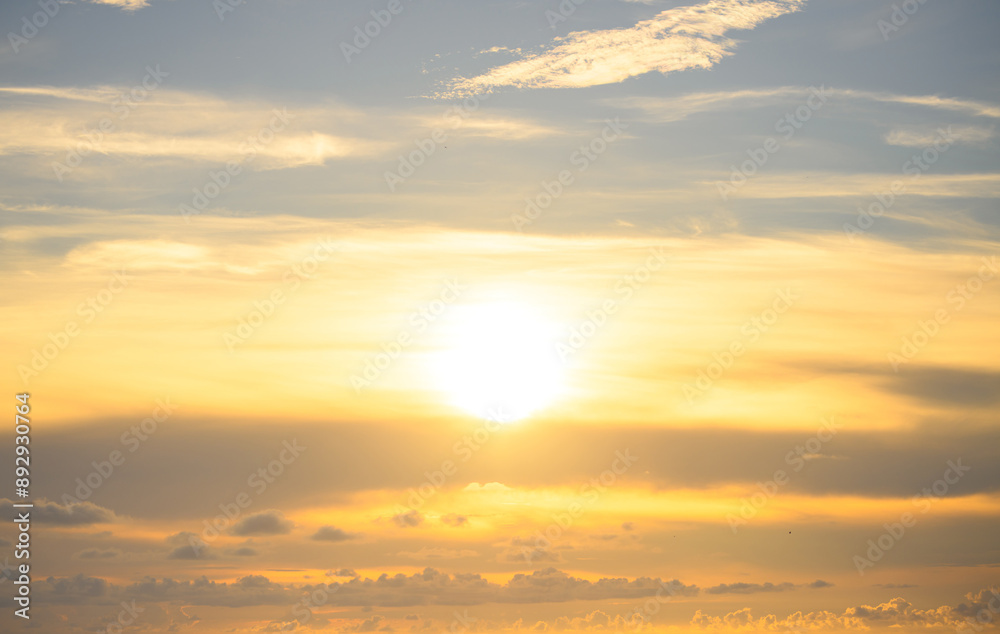 Fototapeta premium Waves splash background. Ocean Waves. Sea view for nature background. Sky and clouds background.