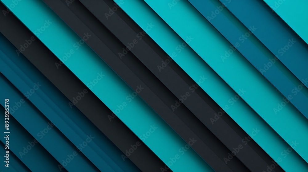 Obraz premium Abstract Geometric Pattern in Blue and Black