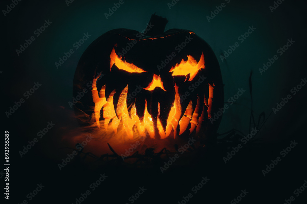 Fototapeta premium Real Jack O Lantern for halloween 