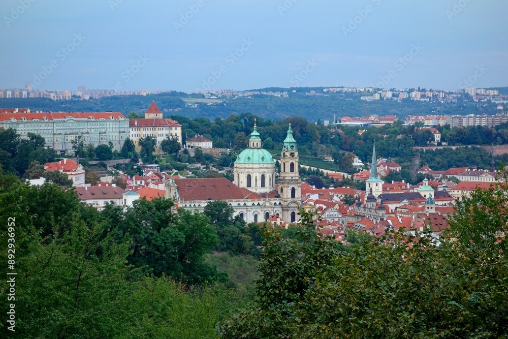 Fototapeta premium Prague, the capital of the Czech Republic, is a rustic Eastern European city on the banks of the Vltava River