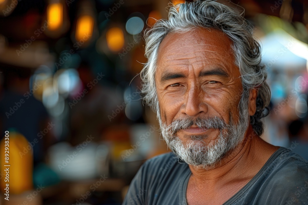An older man with grey hair and a friendly expression smiles warmly into the camera, conveying wisdom and friendliness in a vibrant, bustling outdoor setting. An older man with grey hair and a friendly expression smiles warmly into the camera, conveying wisdom and friendliness in a vibrant, bustling outdoor setting.