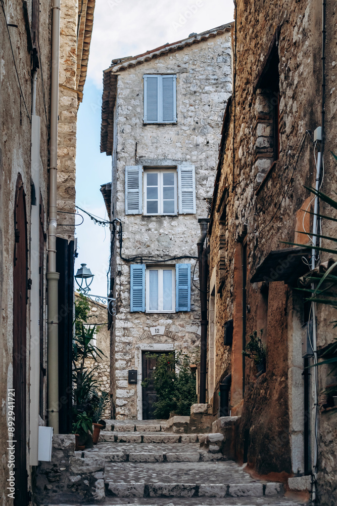 Fototapeta premium Stunning picturesque village of Saint Paul de Vence in the south of France, at sunset