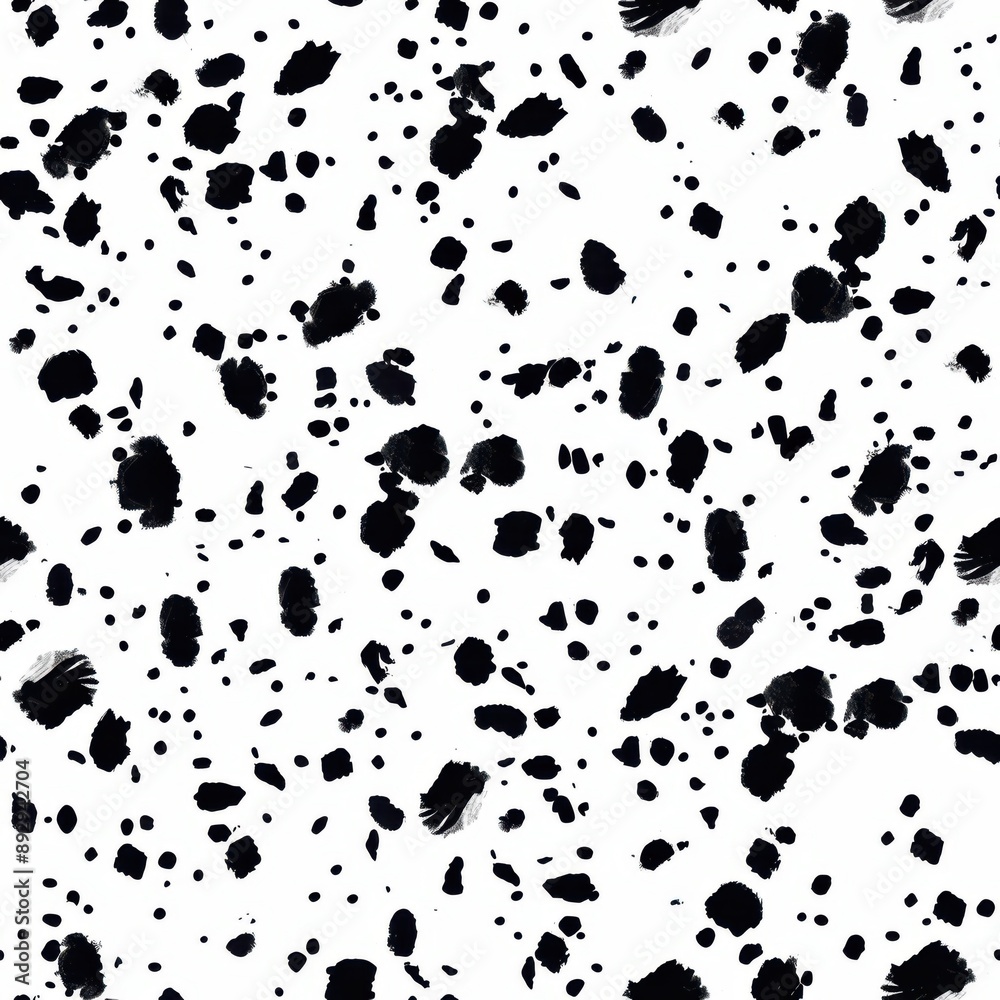 Watercolor dalmatian spots seamless repeating pattern, minimal pattern, high contrasty - Watercolor dalmatian spots seamless repeating pattern, minimal pattern, high contrasty -