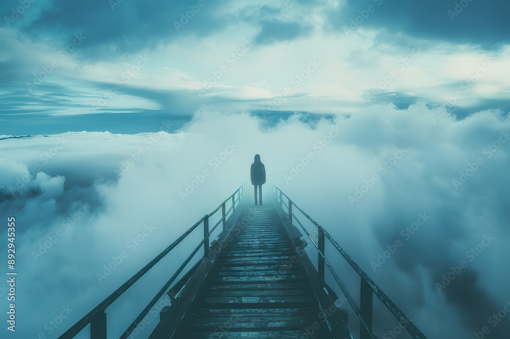 Obraz premium Journey towards ambitious dreams