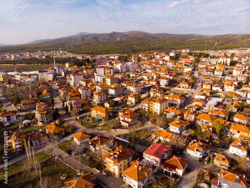 Top view over city Cavdir in the sunny day. Turkey photo