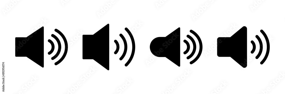 Speaker icon vector isolated on white background. Volume icon. Loudspeaker icon vector. Audio. Sound Speaker icon vector isolated on white background. Volume icon. Loudspeaker icon vector. Audio. Sound