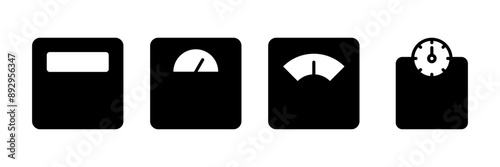 Scales icon vector isolated on white background. Law scale icon. Scales vector icon. Justice