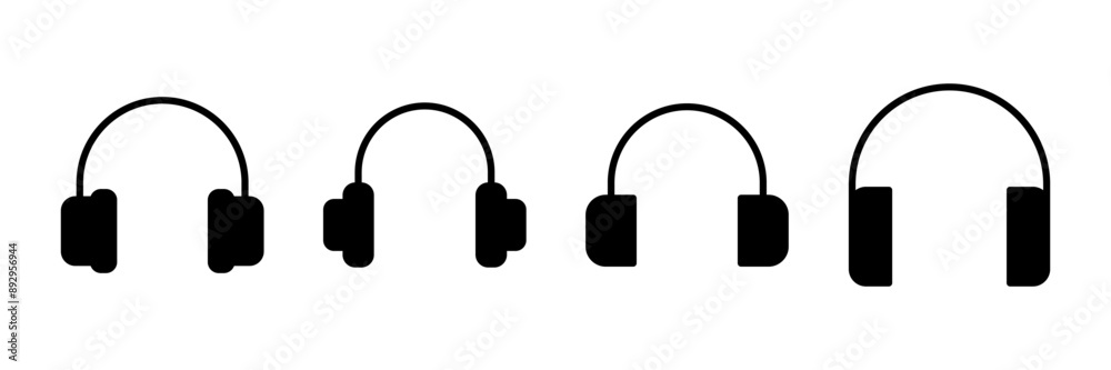 Headphone icon vector isolated on white background. Headphone vector icon. Call us Headphone icon vector isolated on white background. Headphone vector icon. Call us