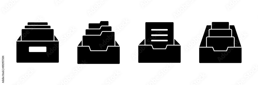 Archive folders icon vector isolated on white background. binders vector icon. Archive storage icon. Archive folders icon vector isolated on white background. binders vector icon. Archive storage icon.
