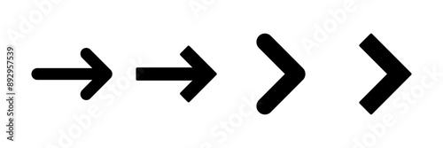 Arrow icon vector isolated on white background. Arrow symbol. Arrow vector icon