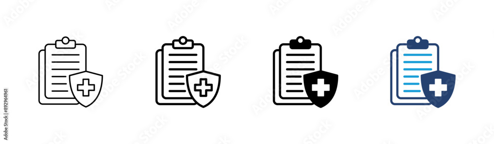 Medical insurance icon set. health insurance icon Medical insurance icon set. health insurance icon