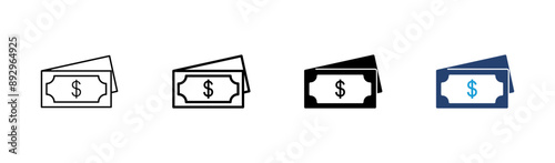 Money icon set. Money vector icon.