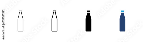 Bottle icon set. bottle vector icon