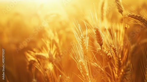 Golden Wheat Field at Sunset © Ariep