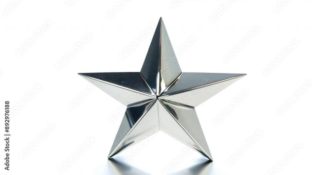 metal star isolated white metal star isolated white