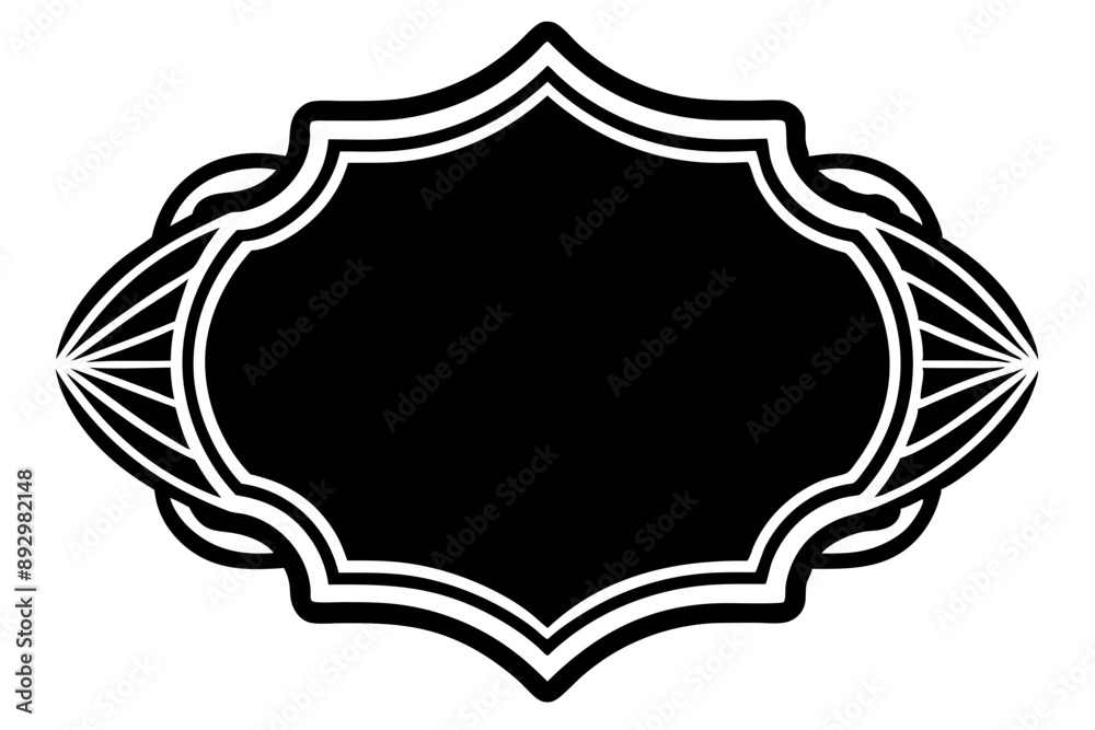 Elegant Frame Design with White Background, Vector Illustration, Cartoons, Clipart, Line Art, Elegant frame design vector with white background, perfect for illustrations, cartoons, clipart, and line 