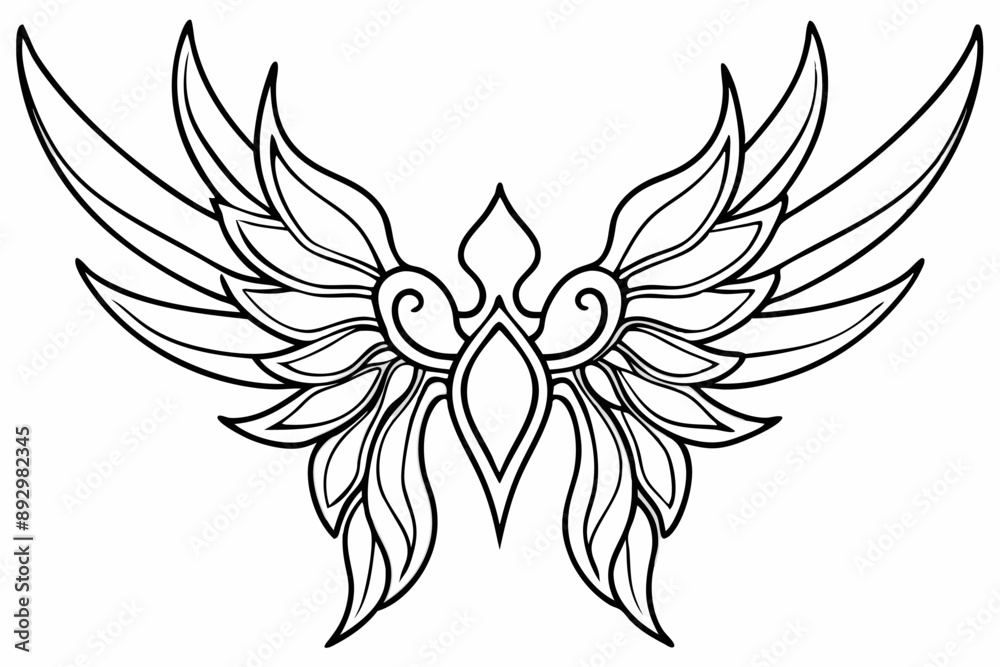 Fototapeta premium Elegant Frame Design with White Background, Vector Illustration, Cartoons, Clipart, Line Art, Elegant frame design vector with white background, perfect for illustrations, cartoons, clipart, and line 