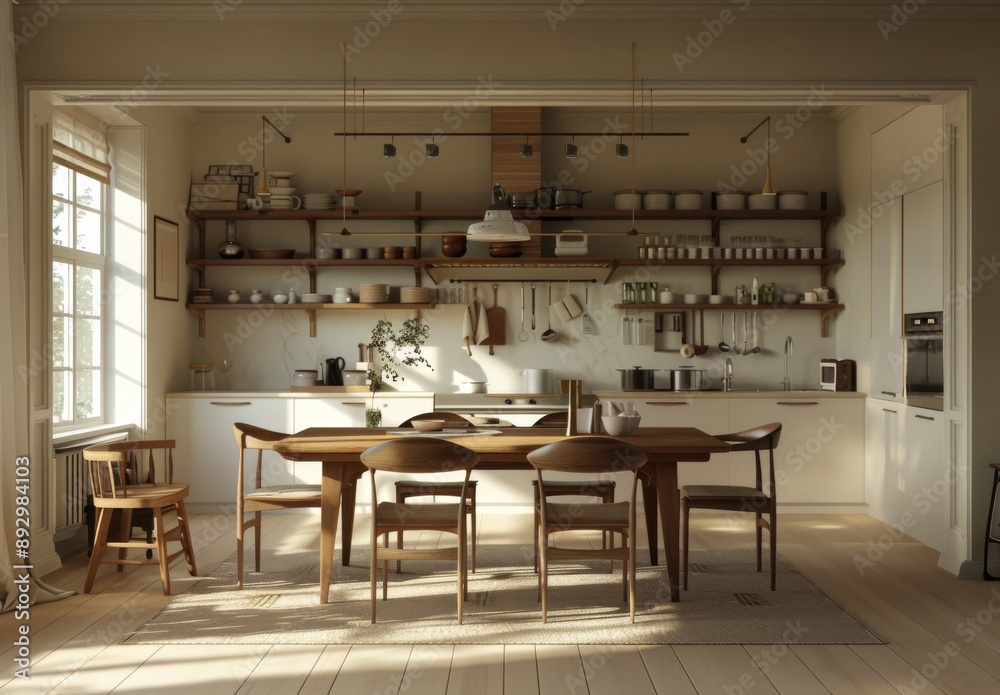 modern kitchen in scandinavian style. modern kitchen in scandinavian style.